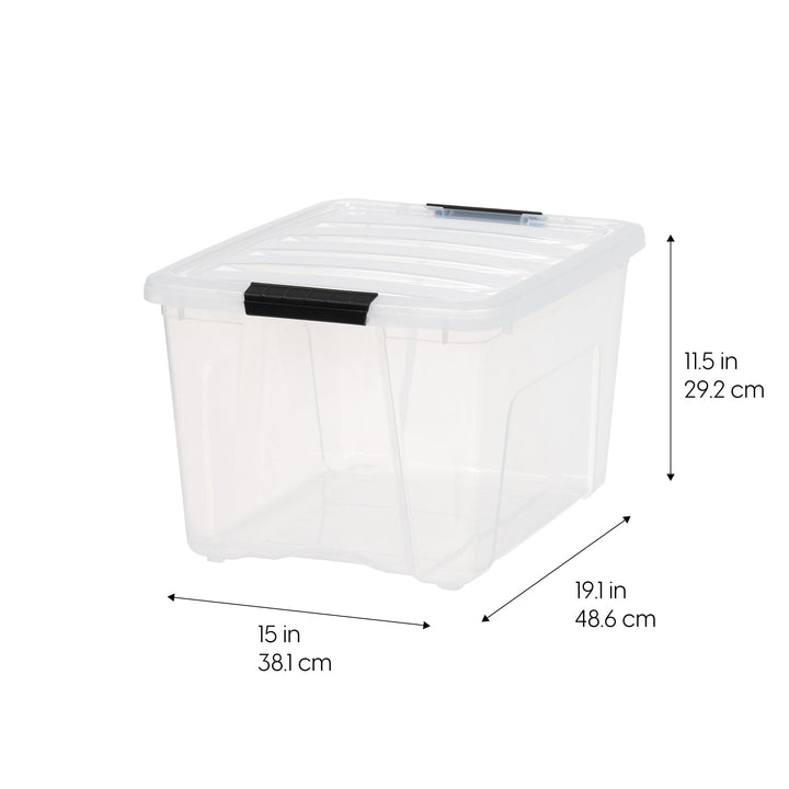 Stack & Pull™ Storage Box - 40 QT 6 Pack - IRIS USA, Inc.