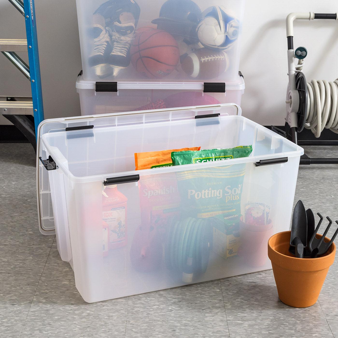 WeatherPro™ XL 156 Qt Storage Box - Clear - IRIS USA, Inc.