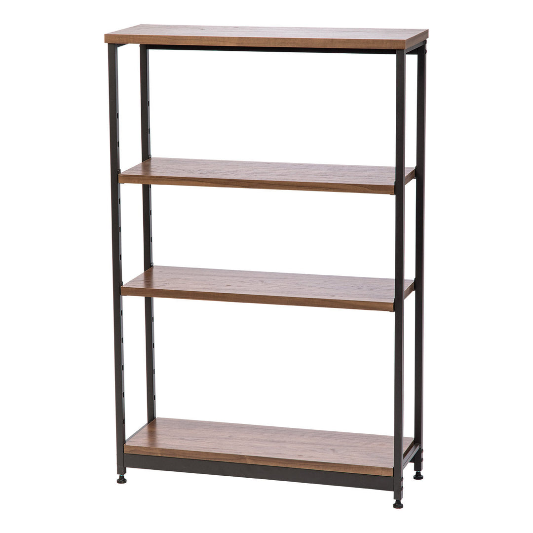 Wood and Metal Shelf - 4 Tier - Tall Wide - IRIS USA, Inc.