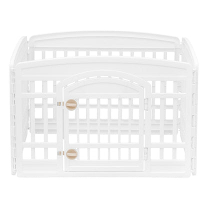 24-inch Pet Plastic Playpen - image 2#color_white