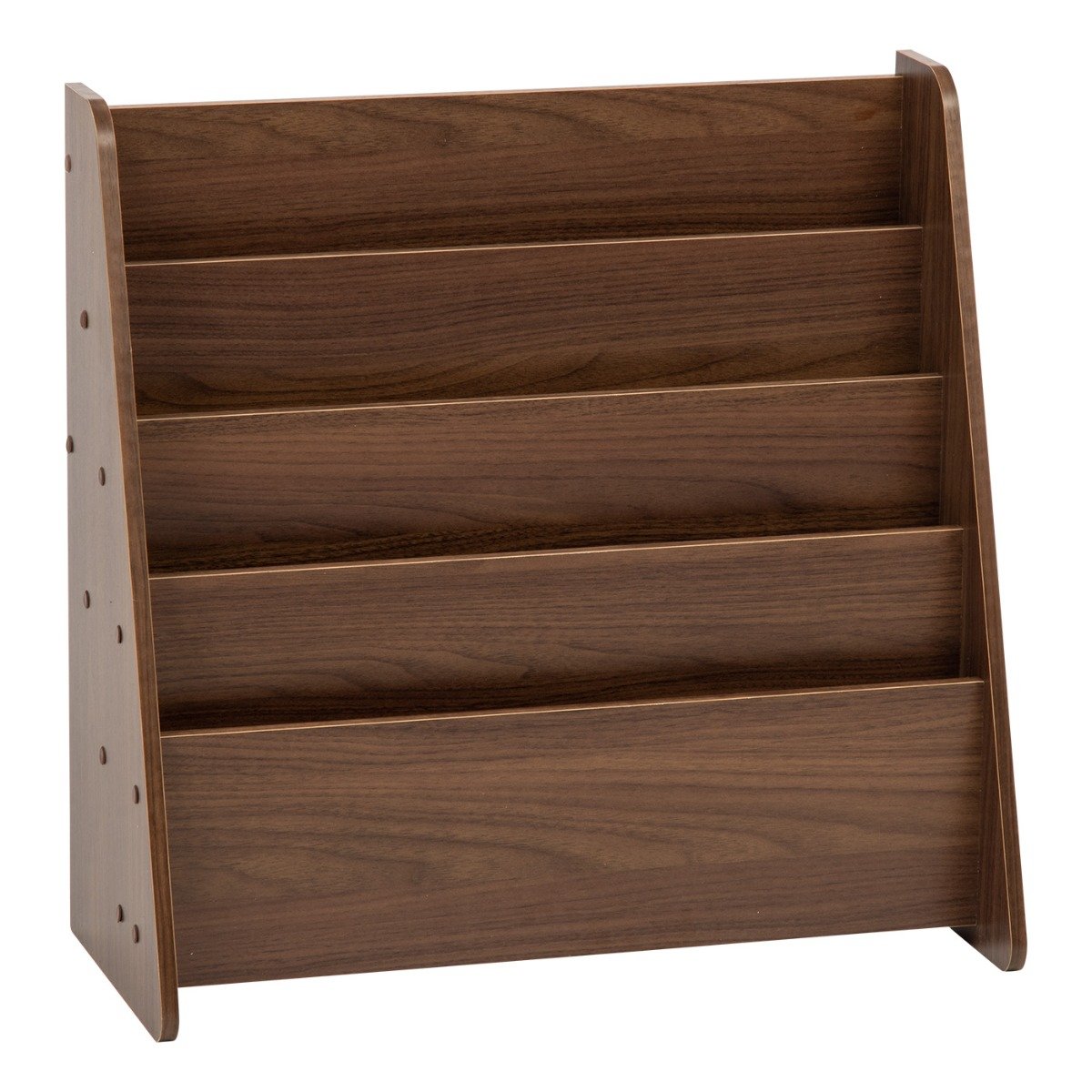 Wide 4 Pocket Magazine Rack - image 1#color_brown