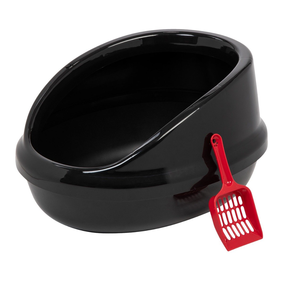 Open Top Cat Litter Oval Pan