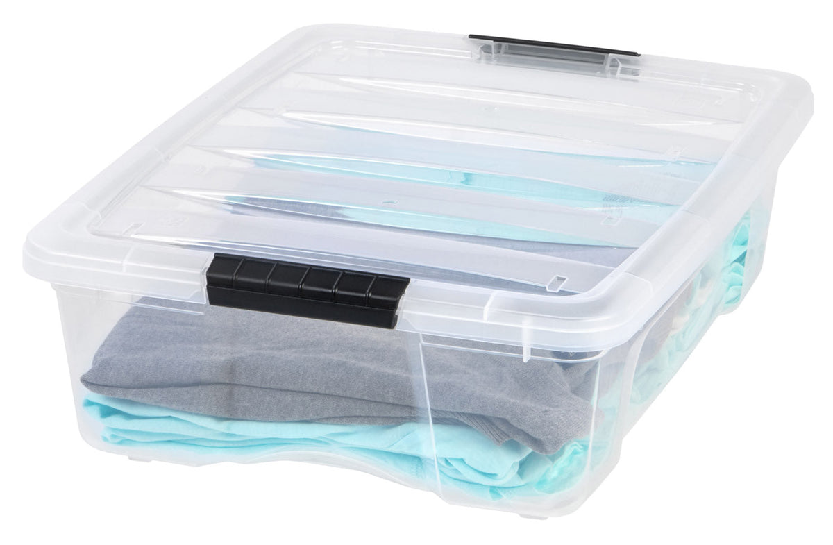 Stack & Pull® Storage Box - 26 QT, 6 Pack, Clear – IRIS USA North America