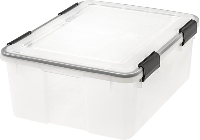 WEATHERTIGHT® Storage Box - 30 Quart - image 3#color_clear-swatch